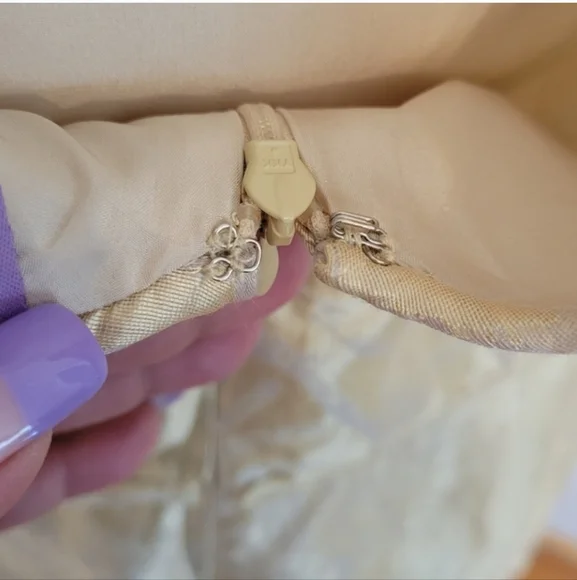 NWT VIVIENNE TAM Linen Silk Dress Size 4 Champaign - Picture 5 of 9